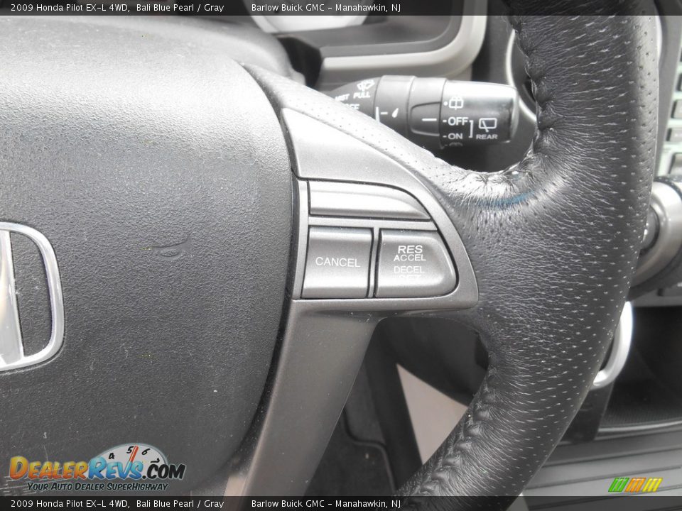 2009 Honda Pilot EX-L 4WD Bali Blue Pearl / Gray Photo #19