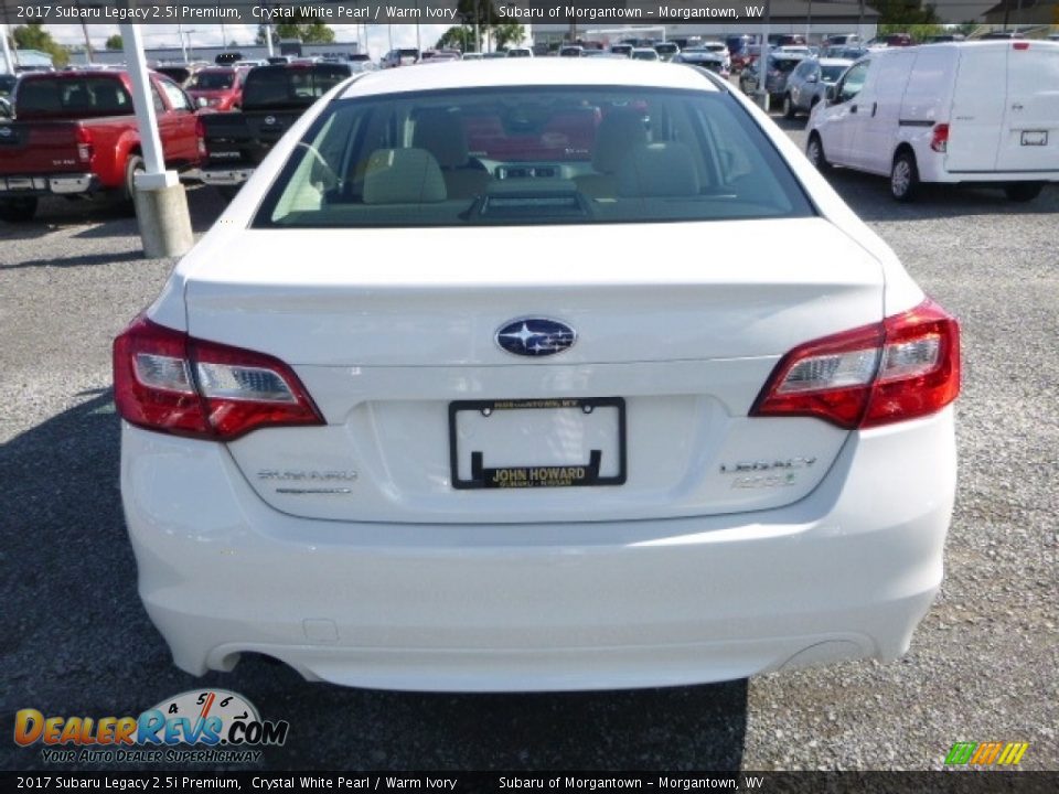 2017 Subaru Legacy 2.5i Premium Crystal White Pearl / Warm Ivory Photo #8