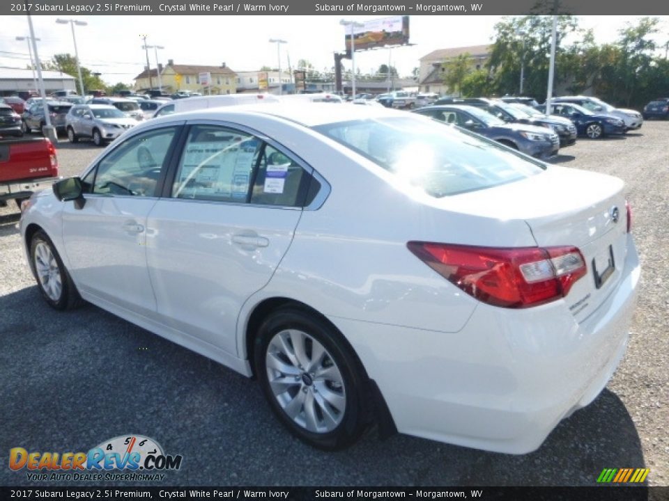 2017 Subaru Legacy 2.5i Premium Crystal White Pearl / Warm Ivory Photo #9
