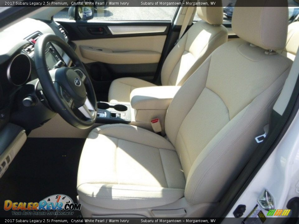 2017 Subaru Legacy 2.5i Premium Crystal White Pearl / Warm Ivory Photo #13