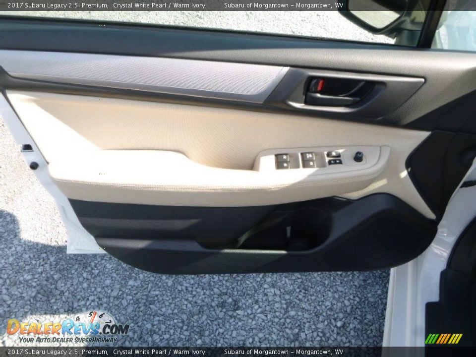 2017 Subaru Legacy 2.5i Premium Crystal White Pearl / Warm Ivory Photo #14