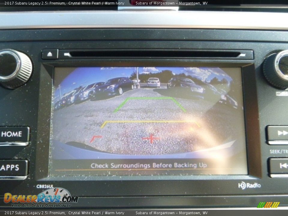 2017 Subaru Legacy 2.5i Premium Crystal White Pearl / Warm Ivory Photo #17
