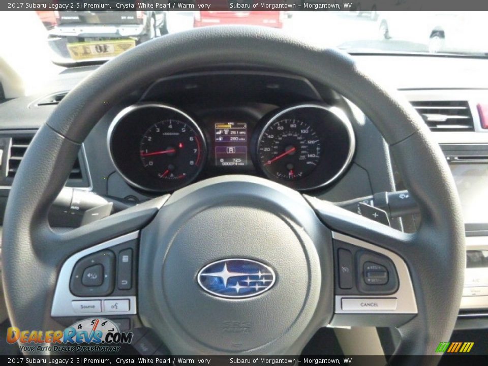 2017 Subaru Legacy 2.5i Premium Crystal White Pearl / Warm Ivory Photo #20