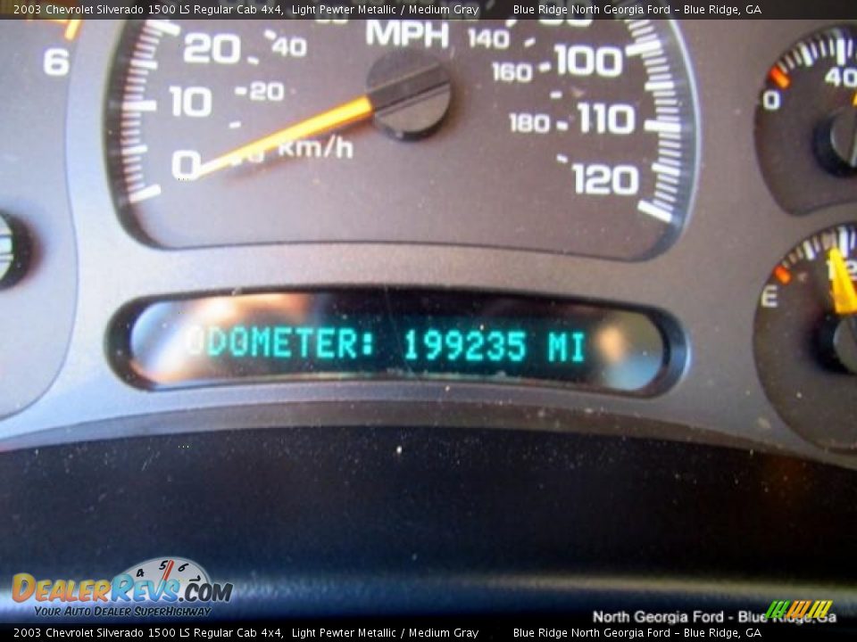 2003 Chevrolet Silverado 1500 LS Regular Cab 4x4 Light Pewter Metallic / Medium Gray Photo #8