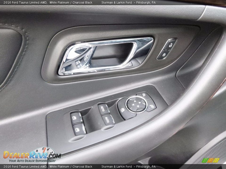 2016 Ford Taurus Limited AWD White Platinum / Charcoal Black Photo #9
