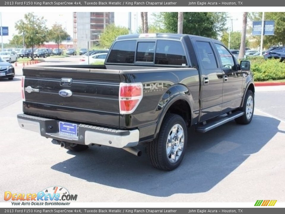 2013 Ford F150 King Ranch SuperCrew 4x4 Tuxedo Black Metallic / King Ranch Chaparral Leather Photo #7