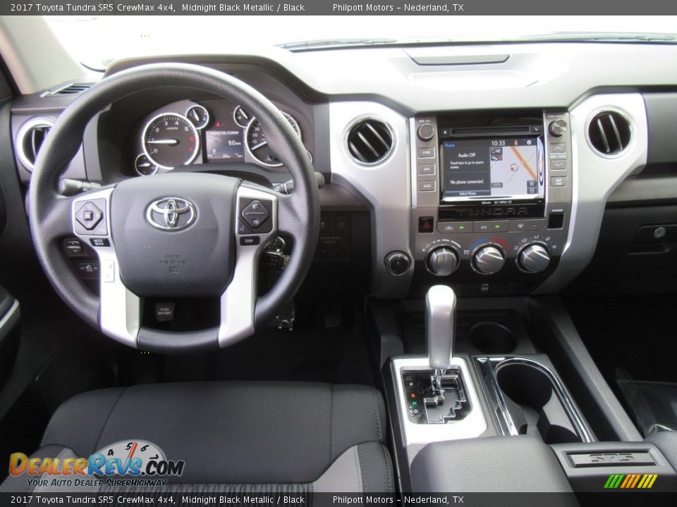 2017 Toyota Tundra SR5 CrewMax 4x4 Midnight Black Metallic / Black Photo #27