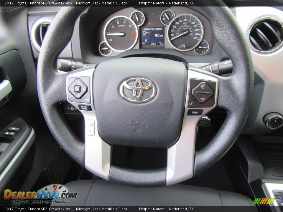 2017 Toyota Tundra SR5 CrewMax 4x4 Midnight Black Metallic / Black Photo #34