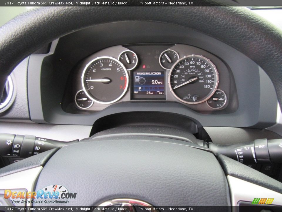 2017 Toyota Tundra SR5 CrewMax 4x4 Midnight Black Metallic / Black Photo #35