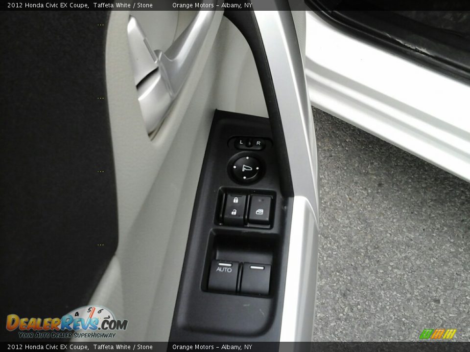 2012 Honda Civic EX Coupe Taffeta White / Stone Photo #20