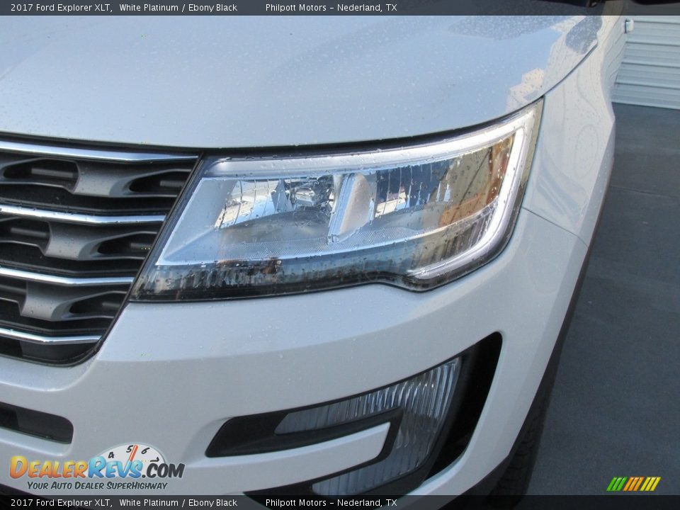 2017 Ford Explorer XLT White Platinum / Ebony Black Photo #9