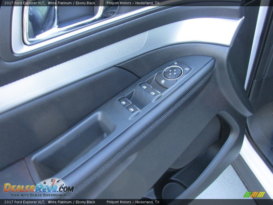 2017 Ford Explorer XLT White Platinum / Ebony Black Photo #22