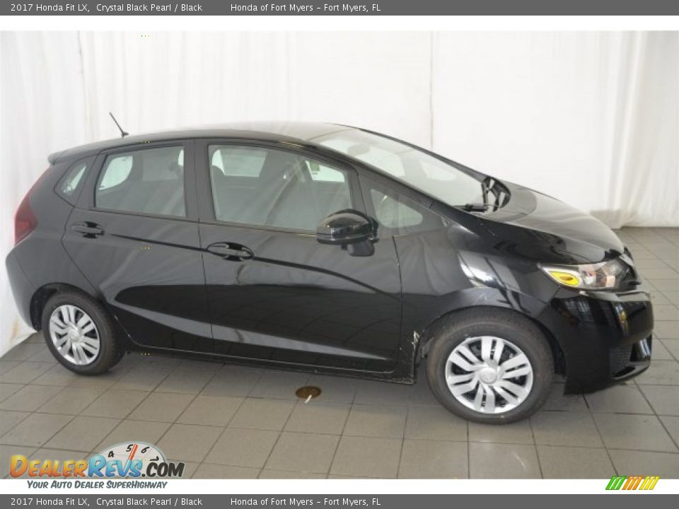 2017 Honda Fit LX Crystal Black Pearl / Black Photo #4