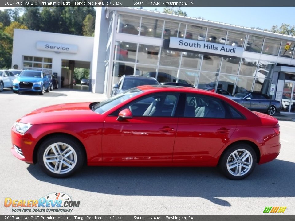 2017 Audi A4 2.0T Premium quattro Tango Red Metallic / Black Photo #2