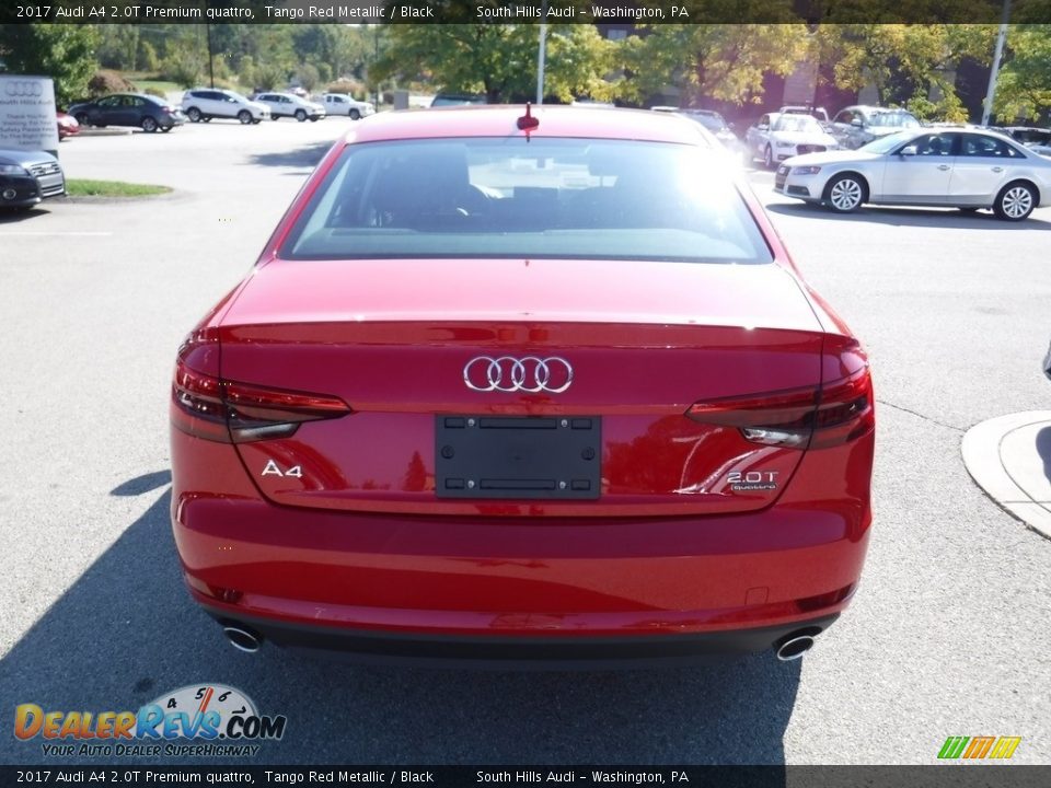 2017 Audi A4 2.0T Premium quattro Tango Red Metallic / Black Photo #12