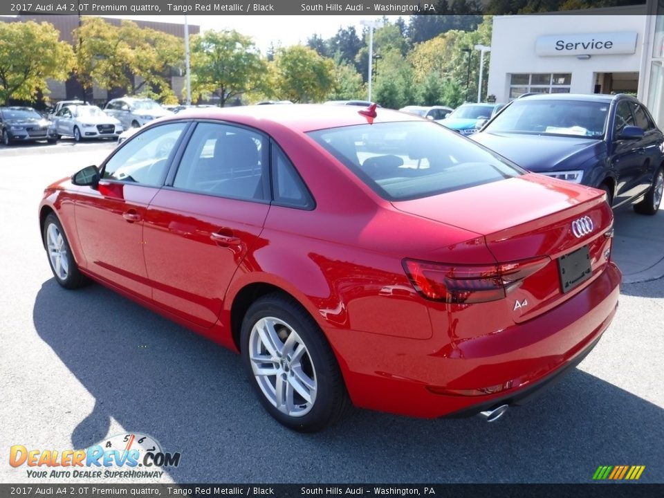 2017 Audi A4 2.0T Premium quattro Tango Red Metallic / Black Photo #14