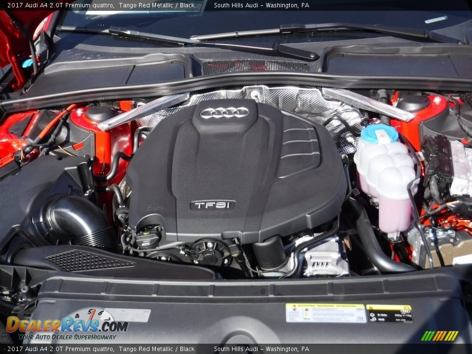2017 Audi A4 2.0T Premium quattro Tango Red Metallic / Black Photo #15