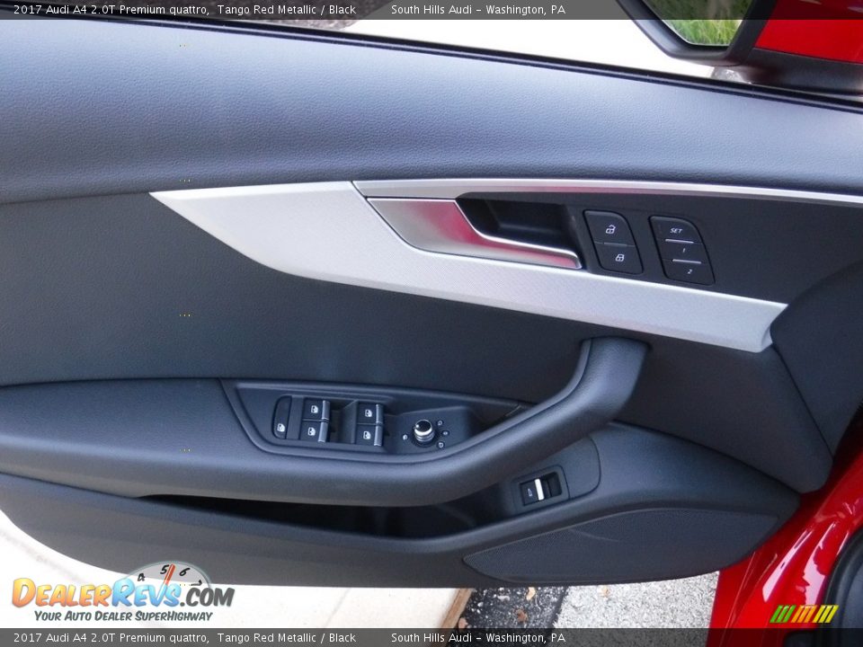 2017 Audi A4 2.0T Premium quattro Tango Red Metallic / Black Photo #16