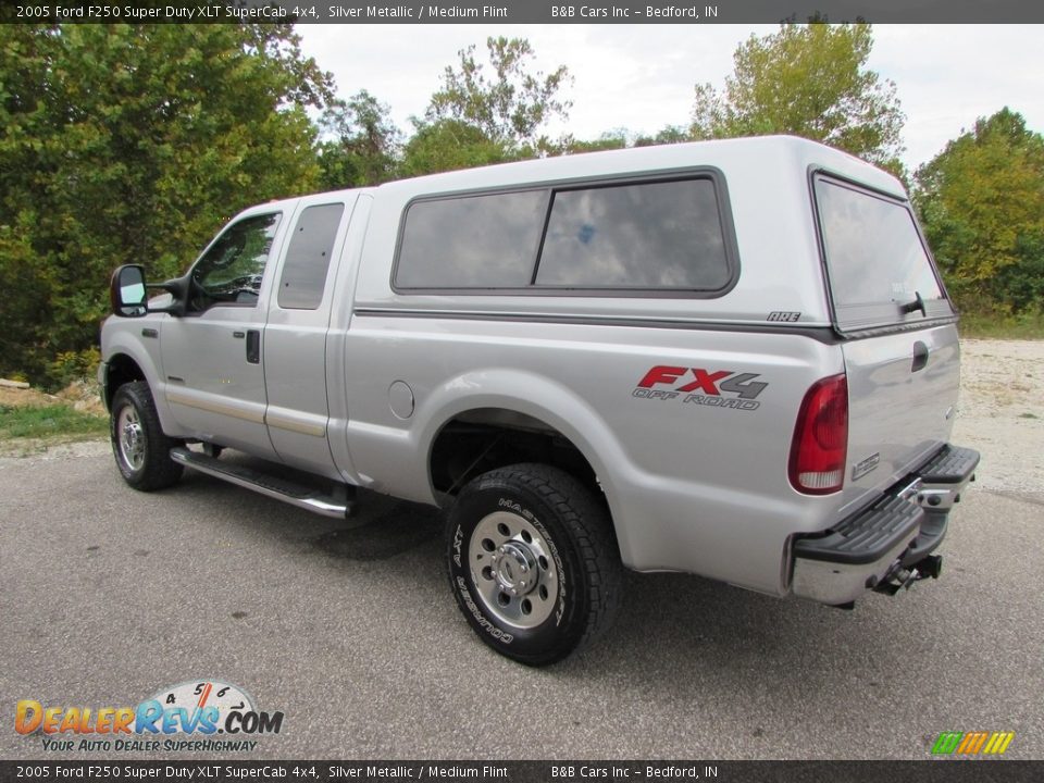 2005 Ford F250 Super Duty XLT SuperCab 4x4 Silver Metallic / Medium Flint Photo #5