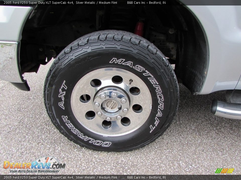 2005 Ford F250 Super Duty XLT SuperCab 4x4 Silver Metallic / Medium Flint Photo #9