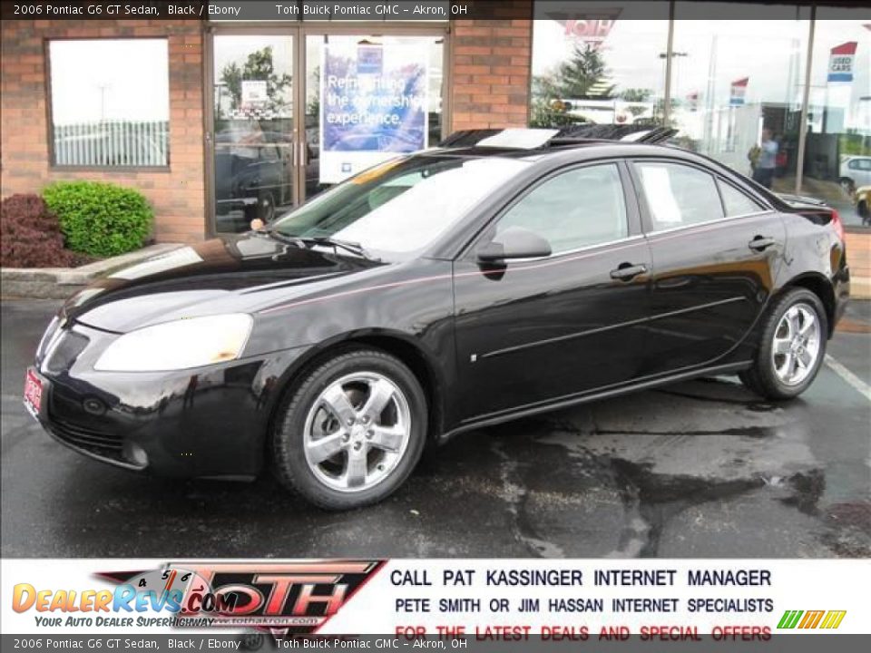 2006 Pontiac G6 GT Sedan Black / Ebony Photo #1