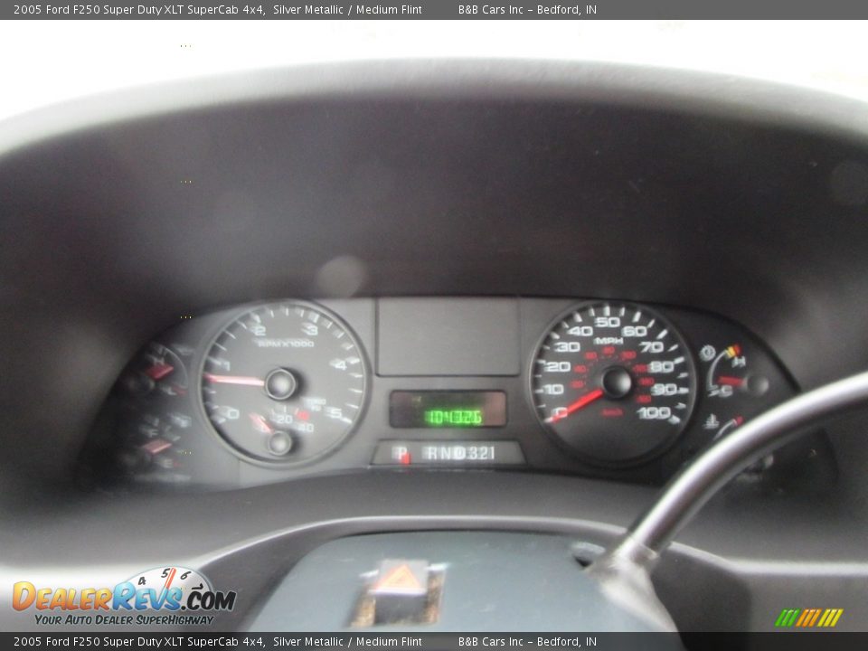 2005 Ford F250 Super Duty XLT SuperCab 4x4 Silver Metallic / Medium Flint Photo #34