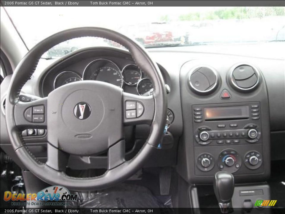 2006 Pontiac G6 GT Sedan Black / Ebony Photo #10