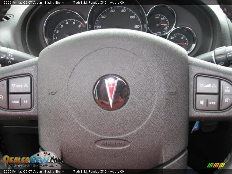 2006 Pontiac G6 GT Sedan Black / Ebony Photo #13