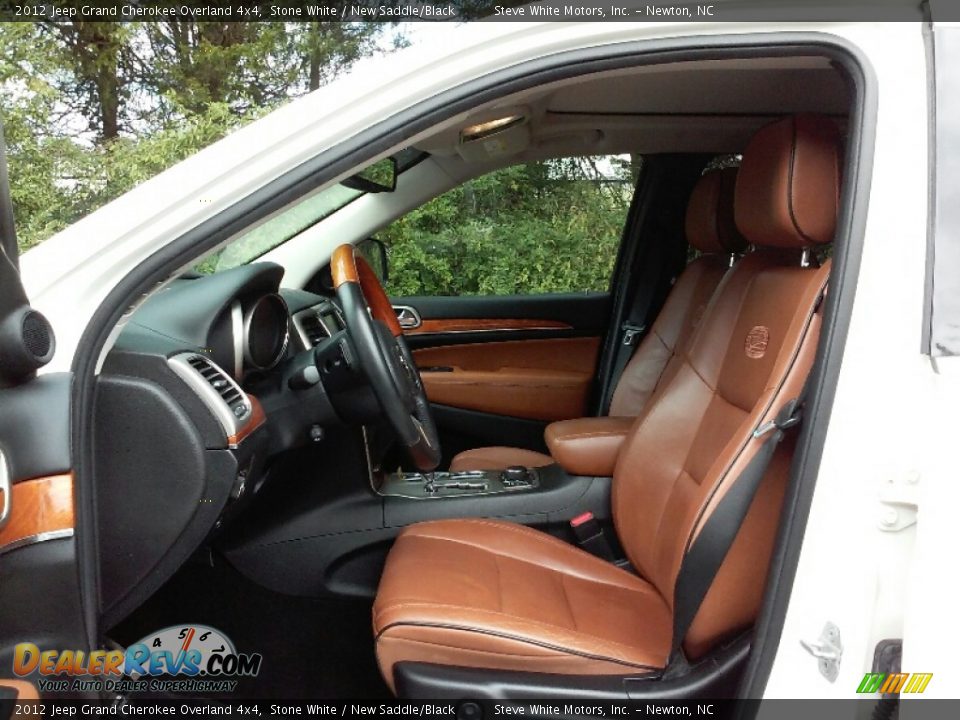 2012 Jeep Grand Cherokee Overland 4x4 Stone White / New Saddle/Black Photo #9