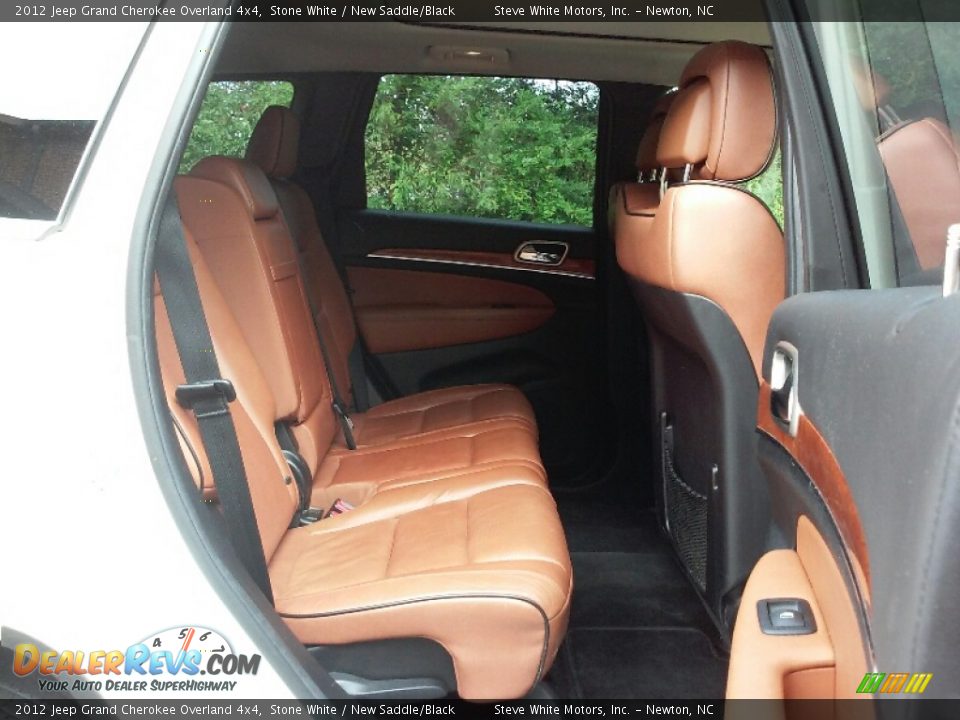 2012 Jeep Grand Cherokee Overland 4x4 Stone White / New Saddle/Black Photo #12