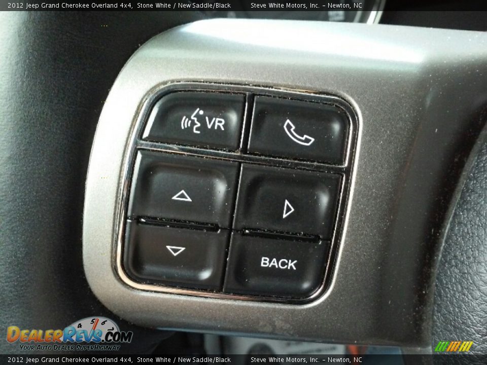 2012 Jeep Grand Cherokee Overland 4x4 Stone White / New Saddle/Black Photo #15