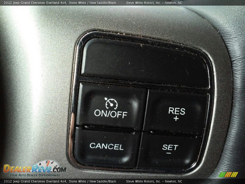2012 Jeep Grand Cherokee Overland 4x4 Stone White / New Saddle/Black Photo #16