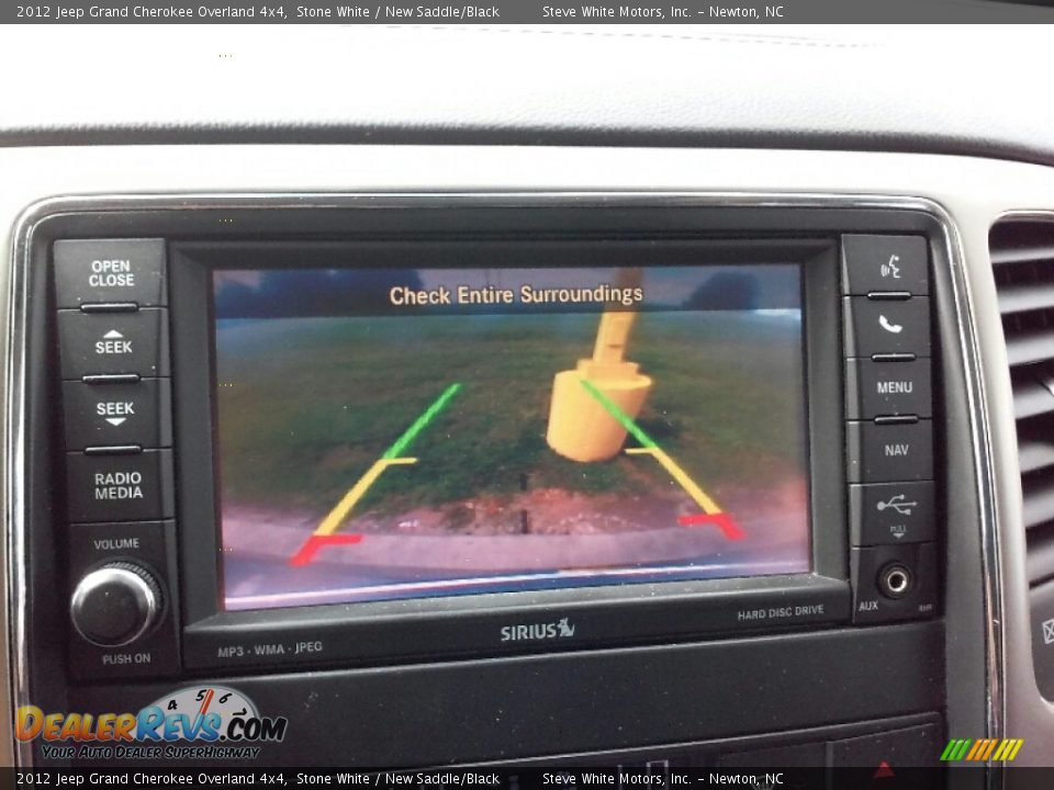 2012 Jeep Grand Cherokee Overland 4x4 Stone White / New Saddle/Black Photo #19