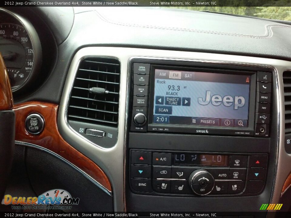 2012 Jeep Grand Cherokee Overland 4x4 Stone White / New Saddle/Black Photo #23