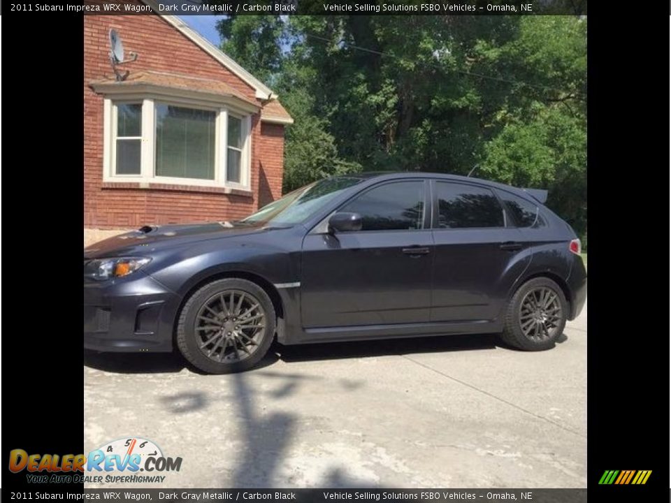 2011 Subaru Impreza WRX Wagon Dark Gray Metallic / Carbon Black Photo #1