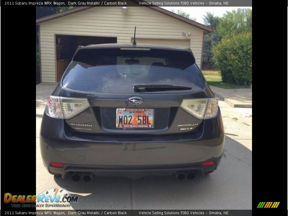 2011 Subaru Impreza WRX Wagon Dark Gray Metallic / Carbon Black Photo #2