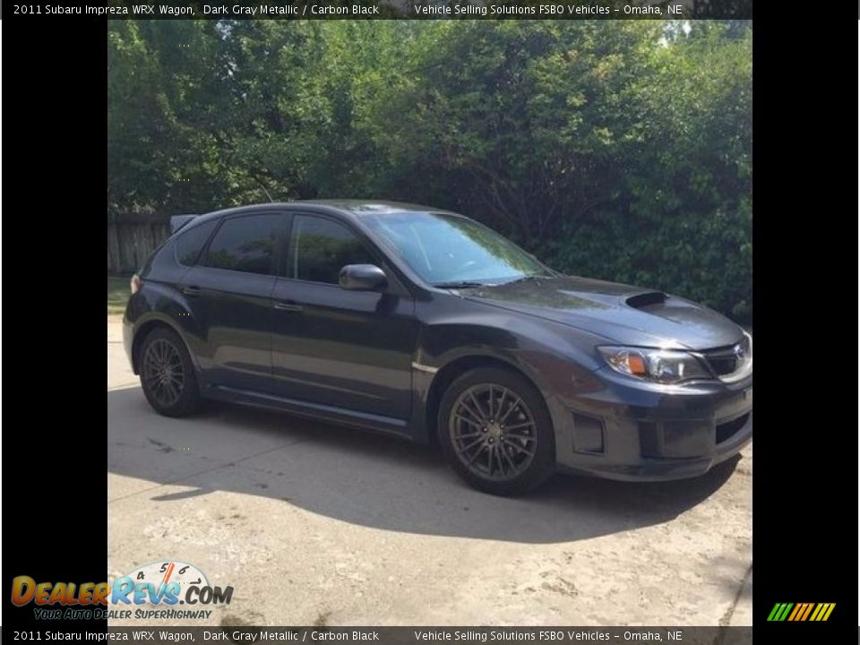 2011 Subaru Impreza WRX Wagon Dark Gray Metallic / Carbon Black Photo #3