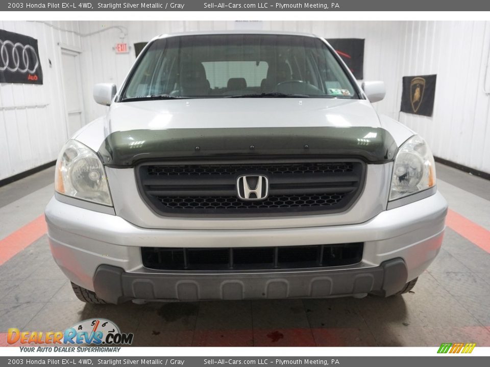 2003 Honda Pilot EX-L 4WD Starlight Silver Metallic / Gray Photo #4
