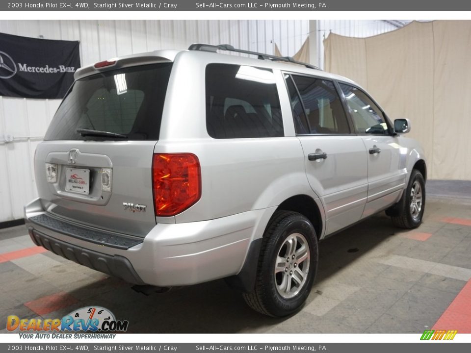 2003 Honda Pilot EX-L 4WD Starlight Silver Metallic / Gray Photo #7