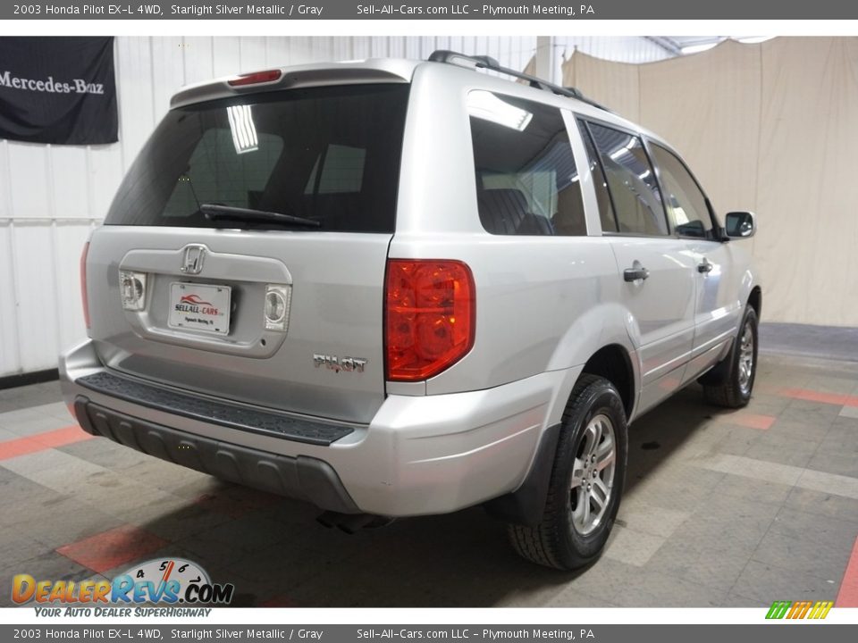 2003 Honda Pilot EX-L 4WD Starlight Silver Metallic / Gray Photo #8
