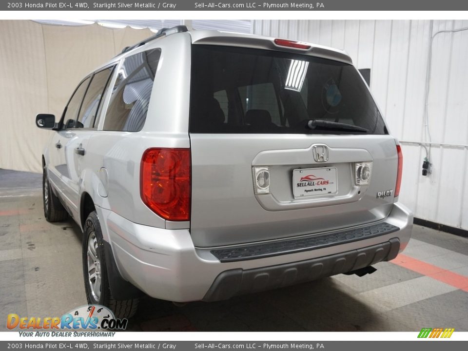 2003 Honda Pilot EX-L 4WD Starlight Silver Metallic / Gray Photo #10
