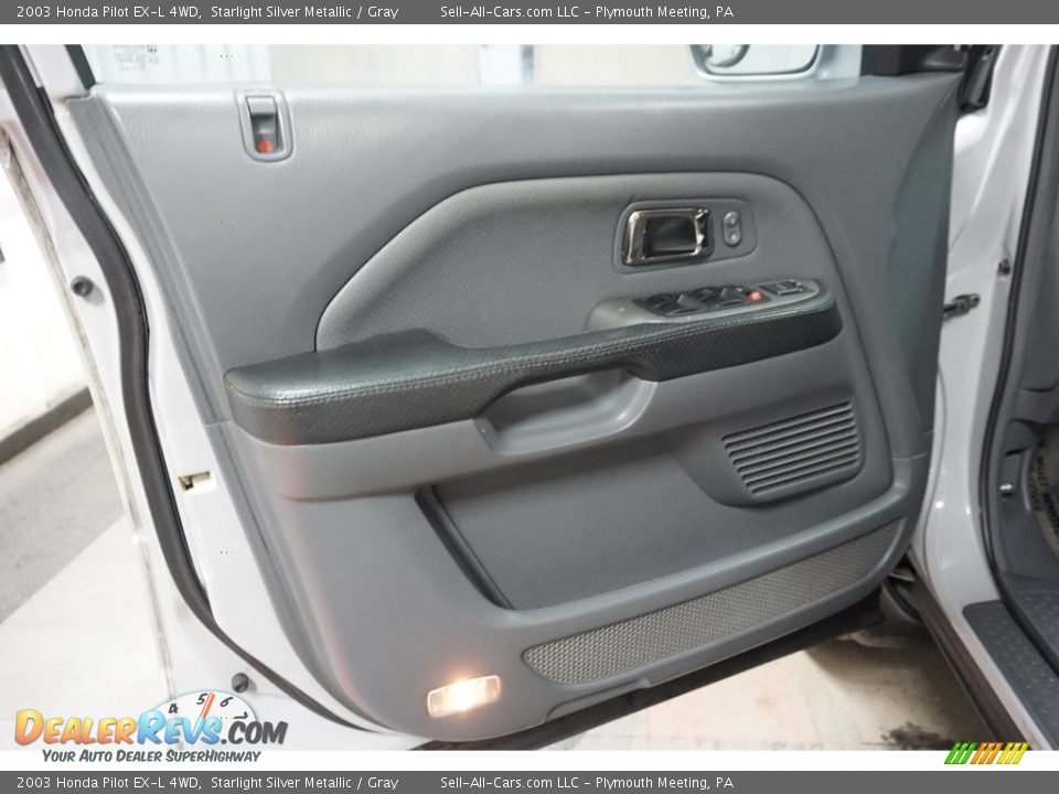 2003 Honda Pilot EX-L 4WD Starlight Silver Metallic / Gray Photo #12