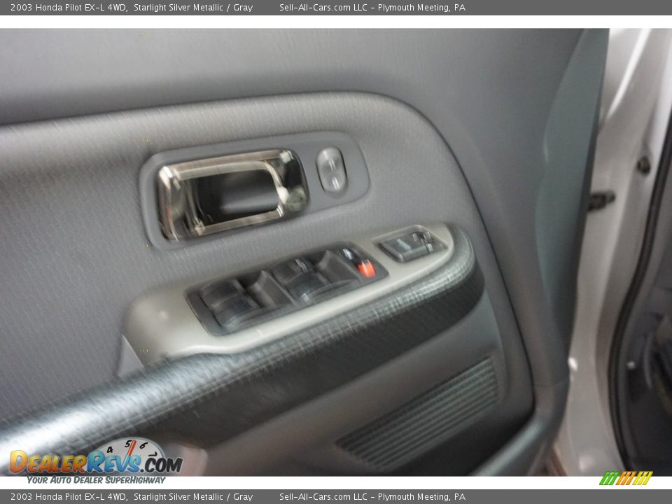 2003 Honda Pilot EX-L 4WD Starlight Silver Metallic / Gray Photo #13