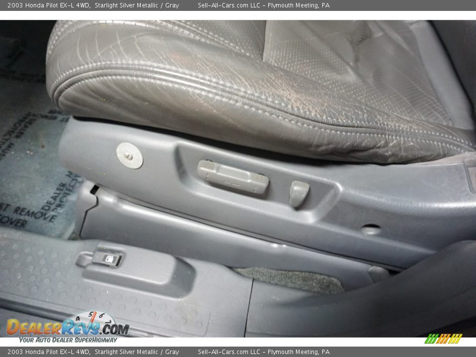 2003 Honda Pilot EX-L 4WD Starlight Silver Metallic / Gray Photo #15