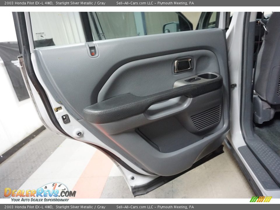 2003 Honda Pilot EX-L 4WD Starlight Silver Metallic / Gray Photo #16