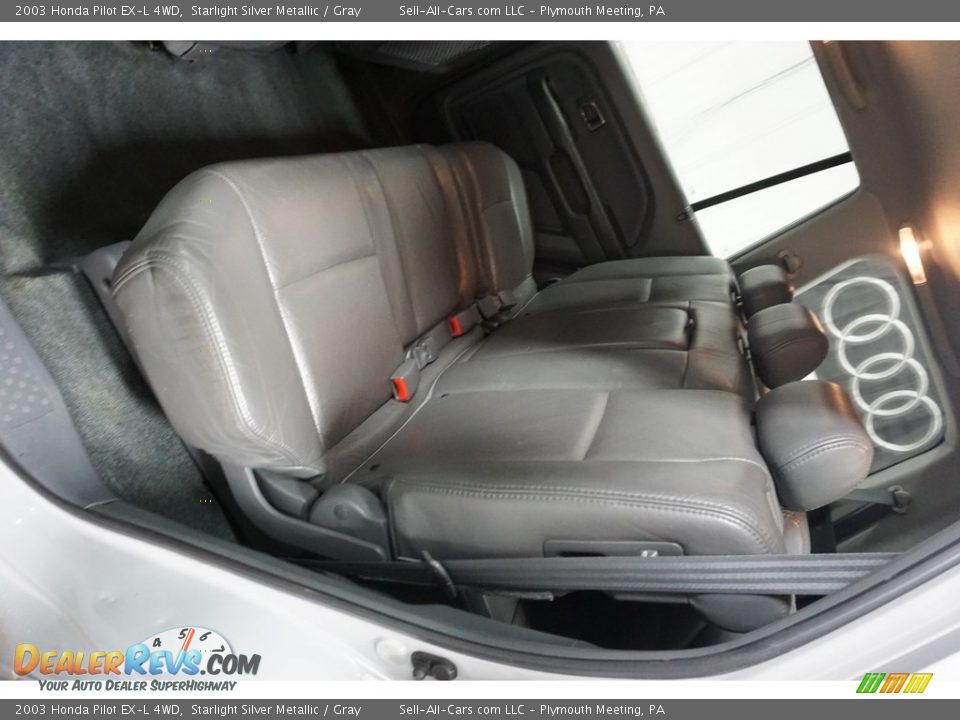 2003 Honda Pilot EX-L 4WD Starlight Silver Metallic / Gray Photo #17