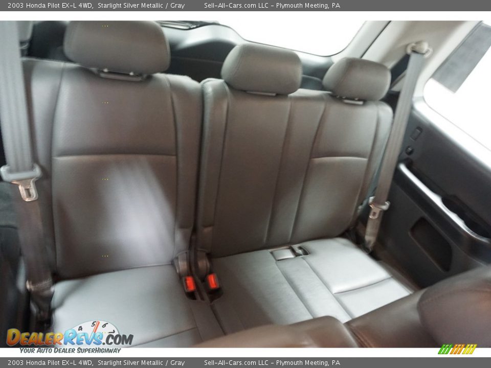 2003 Honda Pilot EX-L 4WD Starlight Silver Metallic / Gray Photo #19