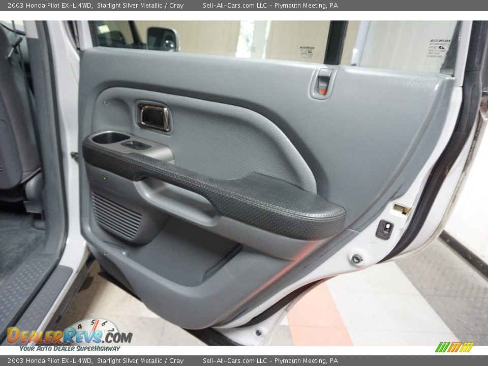 2003 Honda Pilot EX-L 4WD Starlight Silver Metallic / Gray Photo #21