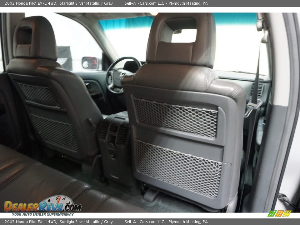 2003 Honda Pilot EX-L 4WD Starlight Silver Metallic / Gray Photo #22