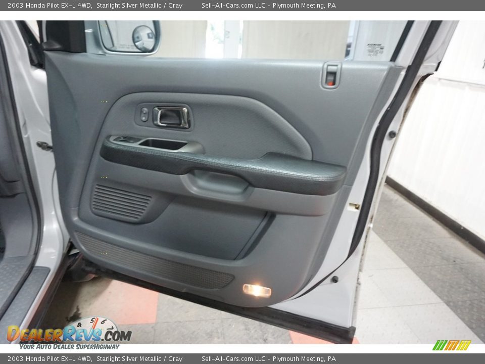 2003 Honda Pilot EX-L 4WD Starlight Silver Metallic / Gray Photo #23